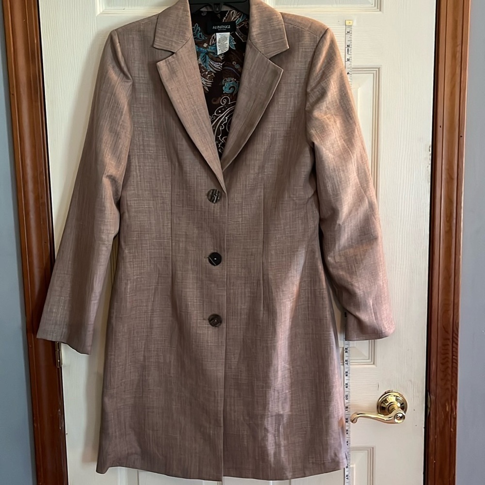 ALYN PAIGE New York-10-Long, lightweight, L/S lined Paisley print, blazer/jacket